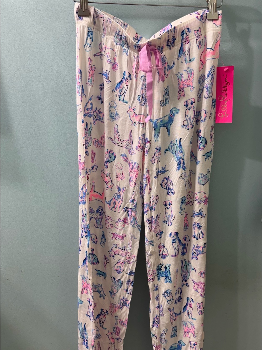 NWT Lilly Pulitzer PJ Pants- Furbulous Dog Print